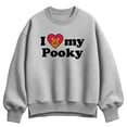 thumbnail image 1 of Garfield - Love My Pooky - Women's Oversized Fleece Crew Sweatshirt, 1 of 2