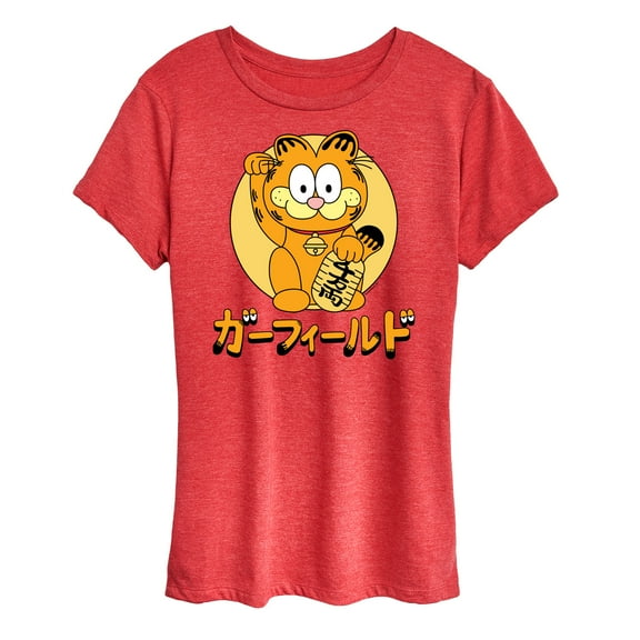 Garfield - Lucky Cat Garfield - Women's Short Sleeve Graphic T-Shirt