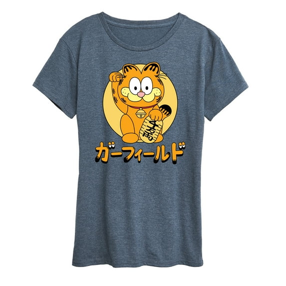 Garfield - Lucky Cat Garfield - Women's Short Sleeve Graphic T-Shirt