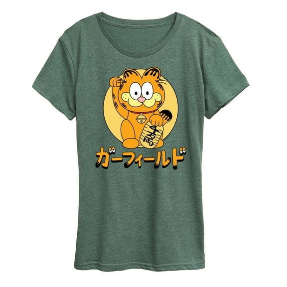 Garfield - Lucky Cat Garfield - Women's Short Sleeve Graphic T-Shirt