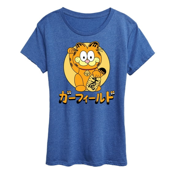 Garfield - Lucky Cat Garfield - Women's Short Sleeve Graphic T-Shirt