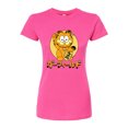 thumbnail image 1 of Garfield - Lucky Cat - Juniors Fitted Graphic T-Shirt, 1 of 5