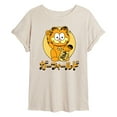 thumbnail image 1 of Garfield - Lucky Cat - Juniors Ideal Flowy Muscle T-Shirt, 1 of 5
