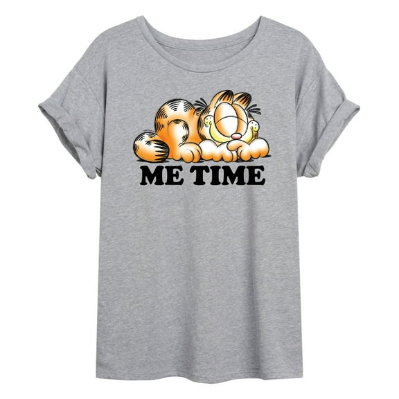 Garfield - Me Time Sketch - Juniors Ideal Flowy Muscle T-Shirt