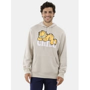 Garfield Men's Graphic Print Hoodie with Long Sleeves, Sizes XS-3XL