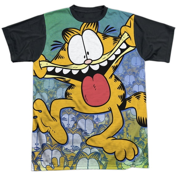 Garfield Men's  Goofy Face Sublimation T-shirt White