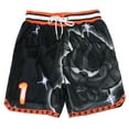 thumbnail image 1 of Garfield Men's Headgear Classics Spraypaint Mesh Basketball Shorts (X-Large, Black), 1 of 2