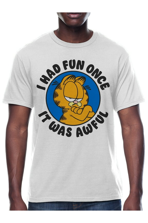 Garfield Men's I Had Fun Once Humerous Adult Short Sleeve T-Shirt