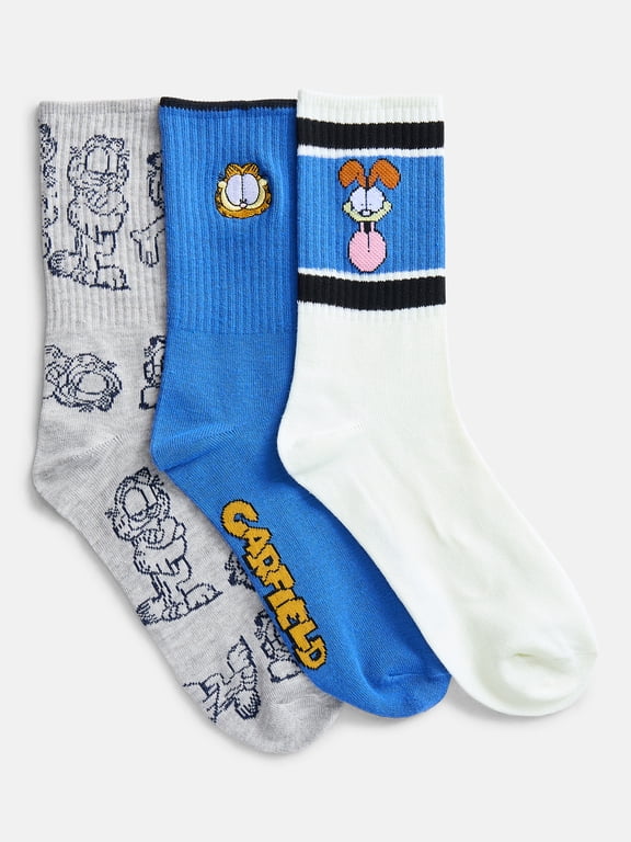 Men's Crew Socks, 3-Pack, Shoe Sizes 8-12