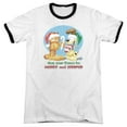 thumbnail image 1 of Garfield Merry And Striped Adult Ringer White Black, 1 of 1