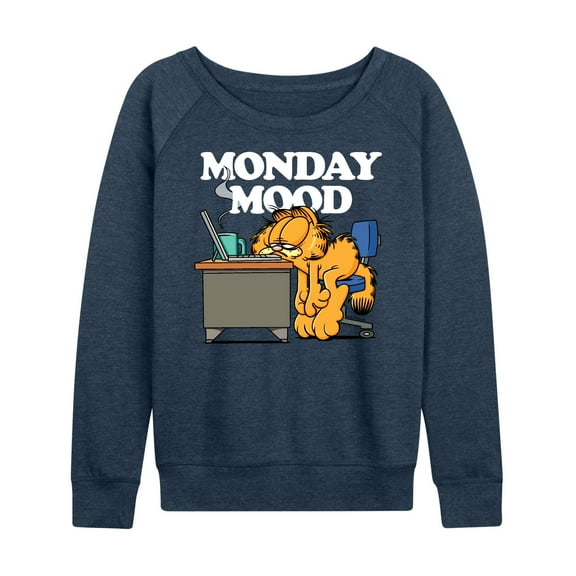 Garfield - Monday Mood - Women's Lightweight French Terry Long Sleeve Shirt