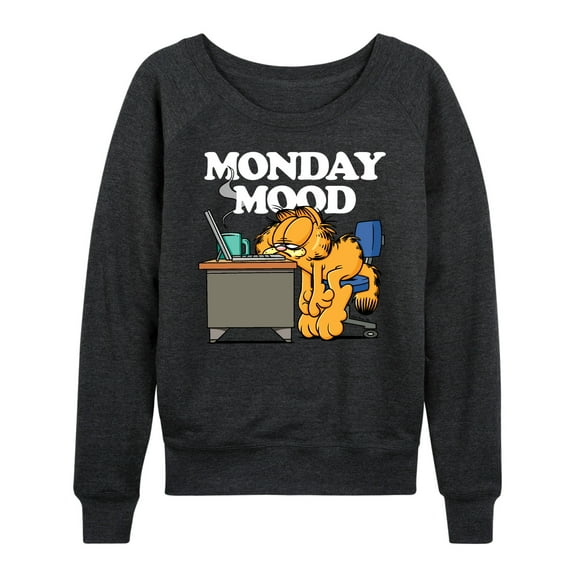 Garfield - Monday Mood - Women's Lightweight French Terry Long Sleeve Shirt