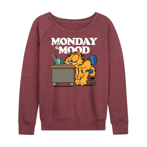 Garfield - Monday Mood - Women's Lightweight French Terry Long Sleeve Shirt