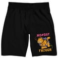 thumbnail image 1 of Garfield Monday Though Men's Black Graphic Sleep Shorts-XL, 1 of 5