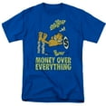 thumbnail image 1 of Garfield Money Is Everything S/S Adult 18/1 T-Shirt Royal Blue, 1 of 1