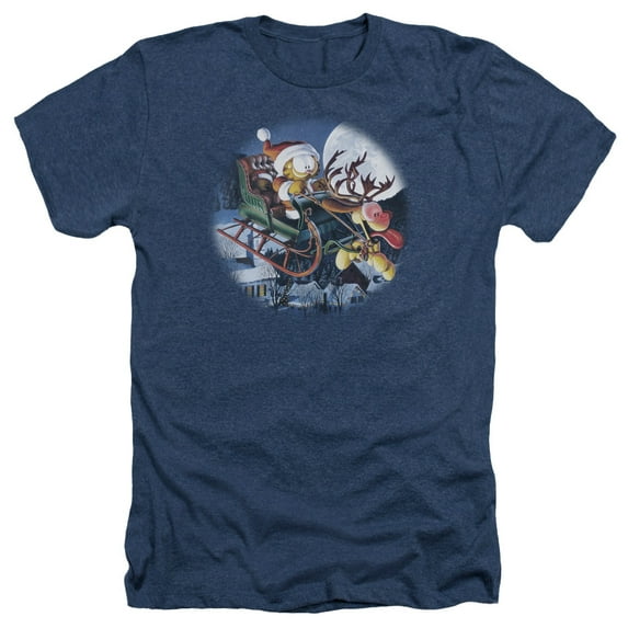 Garfield - Moonlight Ride - Heather Short Sleeve Shirt - XX-Large