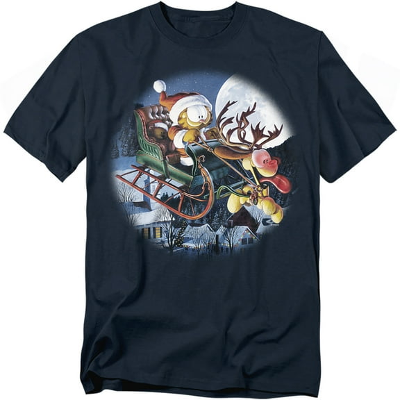 Garfield T-Shirt Moonlight Ride Unisex Graphic Tee For Men & Women