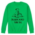thumbnail image 1 of Garfield - More Bored Than You - Men's Crew Neck Fleece Pullover, 1 of 5