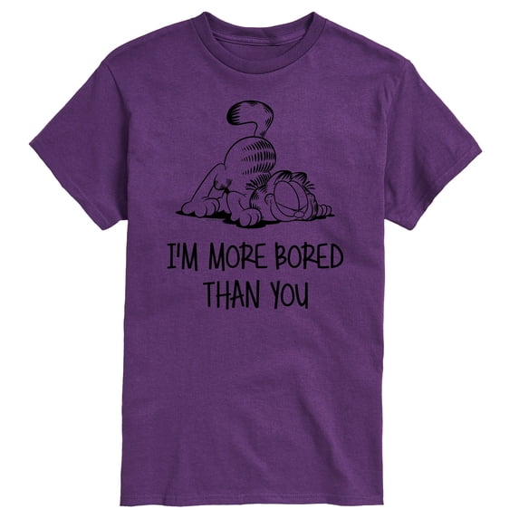 Garfield - More Bored Than You - Men's Short Sleeve Graphic T-Shirt