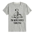 thumbnail image 1 of Garfield - More Bored Than You - Toddler And Youth Short Sleeve Graphic T-Shirt, 1 of 5