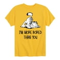 thumbnail image 1 of Garfield - More Bored Than You - Toddler And Youth Short Sleeve Graphic T-Shirt, 1 of 5