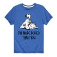thumbnail image 1 of Garfield - More Bored Than You - Toddler And Youth Short Sleeve Graphic T-Shirt, 1 of 5