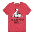 thumbnail image 1 of Garfield - More Bored Than You - Toddler And Youth Short Sleeve Graphic T-Shirt, 1 of 5