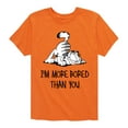thumbnail image 1 of Garfield - More Bored Than You - Toddler And Youth Short Sleeve Graphic T-Shirt, 1 of 5