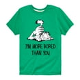 thumbnail image 1 of Garfield - More Bored Than You - Toddler And Youth Short Sleeve Graphic T-Shirt, 1 of 5