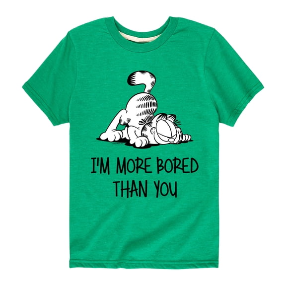 Garfield - More Bored Than You - Toddler And Youth Short Sleeve Graphic T-Shirt