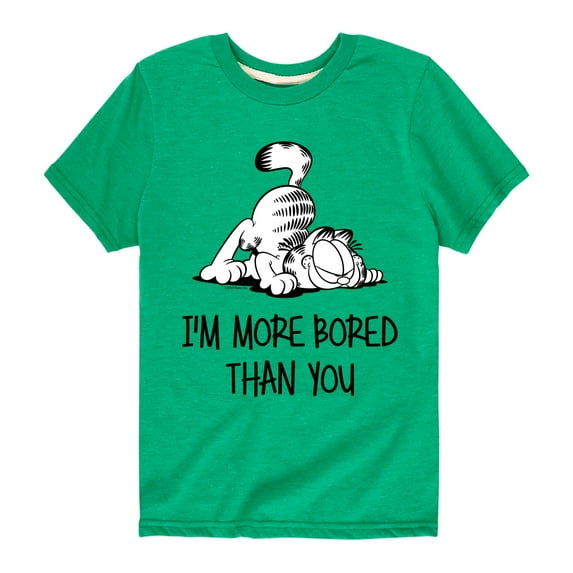 Garfield - More Bored Than You - Toddler And Youth Short Sleeve Graphic T-Shirt