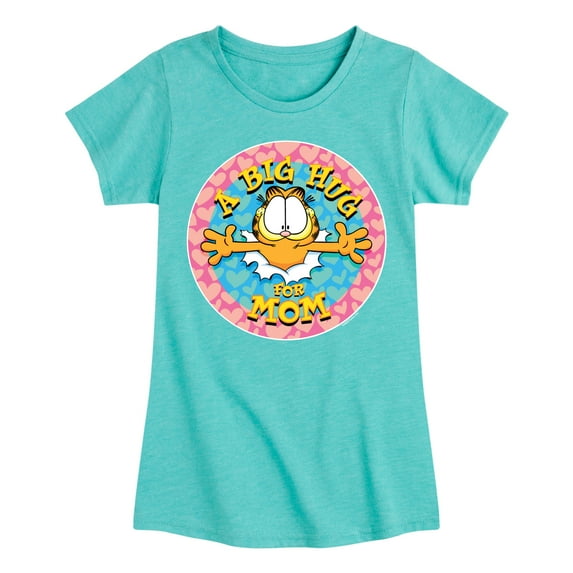 Garfield - Mother's Day - Big Hugs for Mom - Toddler & Youth Girls Short Sleeve Graphic T-Shirt