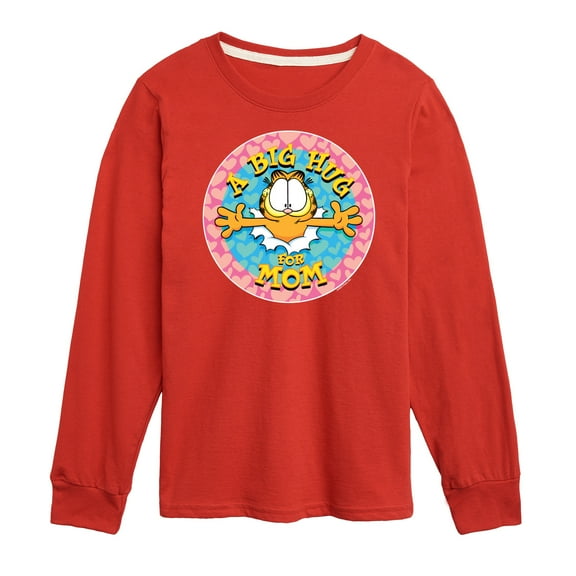 Garfield - Mother's Day - Big Hugs for Mom - Toddler & Youth Long Sleeve Graphic T-Shirt