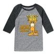 thumbnail image 1 of Garfield - Mother's Day - Mom Rules - Toddler & Youth Raglan Graphic T-Shirt, 1 of 5