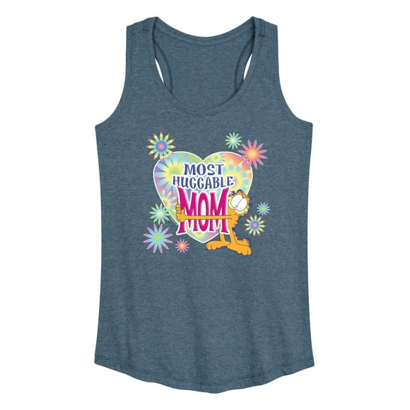 Garfield - Mother's Day - Most Huggable Mom - Women's Racerback Tank Top