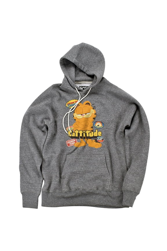 Movie Cattitude Unisex Adult Slim Fit Pull-Over Heather Hoodie, Athletic Heather, Medium