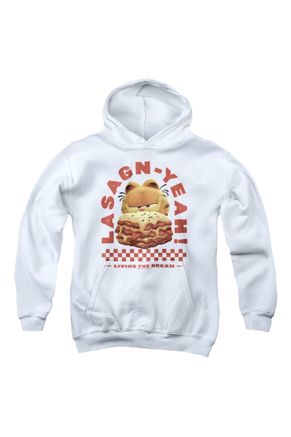 Movie Lasagn-yeah Youth Kids Boy/Girls Pull-Over Hoodie, White, Small