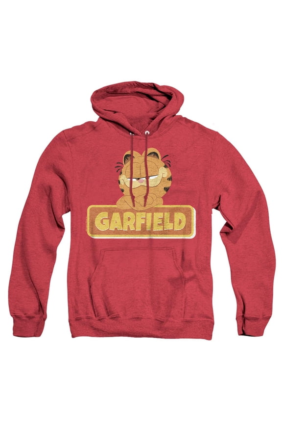 Movie Logo Unisex Adult Pull-Over Heather Hoodie, Red Heather, Small