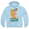 thumbnail image 1 of Garfield Movie Odie and Garfield Adult Pull-Over Hoodie, Light Blue, Small, 1 of 5