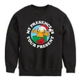 thumbnail image 1 of Garfield - My Presence Is Your Present - Toddler And Youth Crewneck Fleece Sweatshirt, 1 of 5