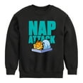 thumbnail image 1 of Garfield - Nap Attack - Toddler And Youth Crewneck Fleece Sweatshirt, 1 of 5