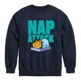 thumbnail image 1 of Garfield - Nap Attack - Toddler And Youth Crewneck Fleece Sweatshirt, 1 of 5