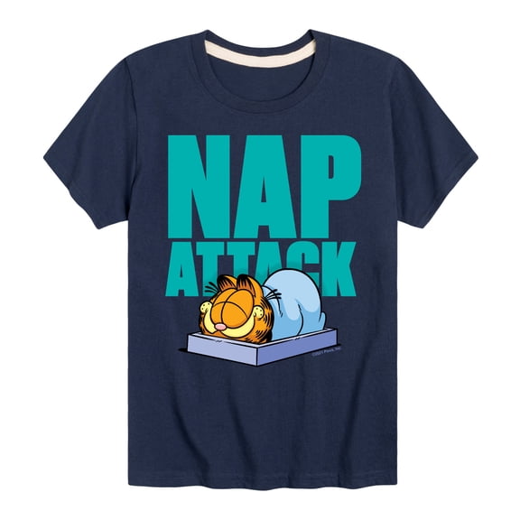 Garfield - Nap Attack - Toddler And Youth Short Sleeve Graphic T-Shirt