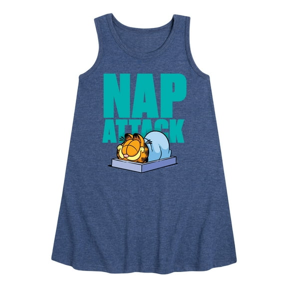 Garfield - Nap Attack - Toddler and Youth Girls A-line Dress