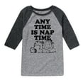 thumbnail image 1 of Garfield - Nap Sketch - Toddler & Youth Raglan Graphic T-Shirt, 1 of 5