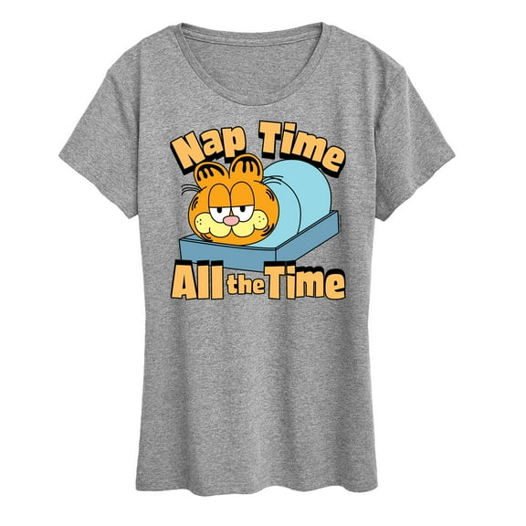 Garfield - Nap Time All The Time - Women's Short Sleeve Graphic T-Shirt