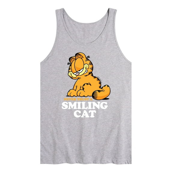 Garfield - Never Trust Smiling Cat - Men's Jersey Tank Top
