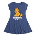 thumbnail image 1 of Garfield - Never Trust Smiling Cat - Toddler And Youth Girls Fit And Flare Dress, 1 of 1