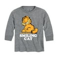 thumbnail image 1 of Garfield - Never Trust Smiling Cat - Toddler And Youth Long Sleeve Graphic T-Shirt, 1 of 5