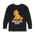 thumbnail image 1 of Garfield - Never Trust Smiling Cat - Toddler And Youth Long Sleeve Graphic T-Shirt, 1 of 5